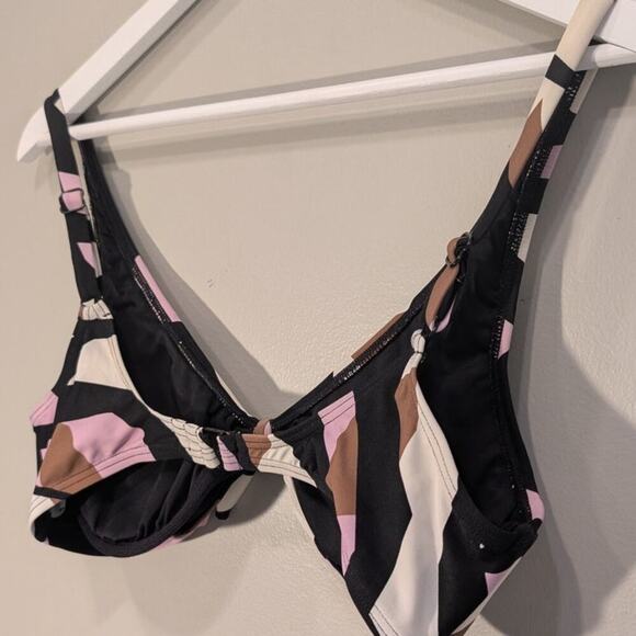 SOMA Tie Front Bikini Top Swim Beach Pool Swim Vacation Mix and Match - Size M - Picture 4 of 5